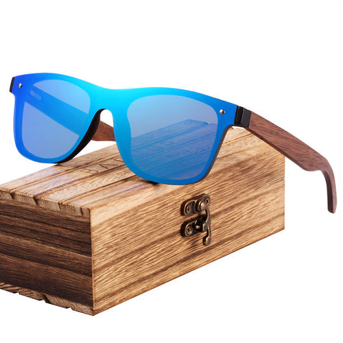 The Frontier AQUA BLUE Real Wood Shades
